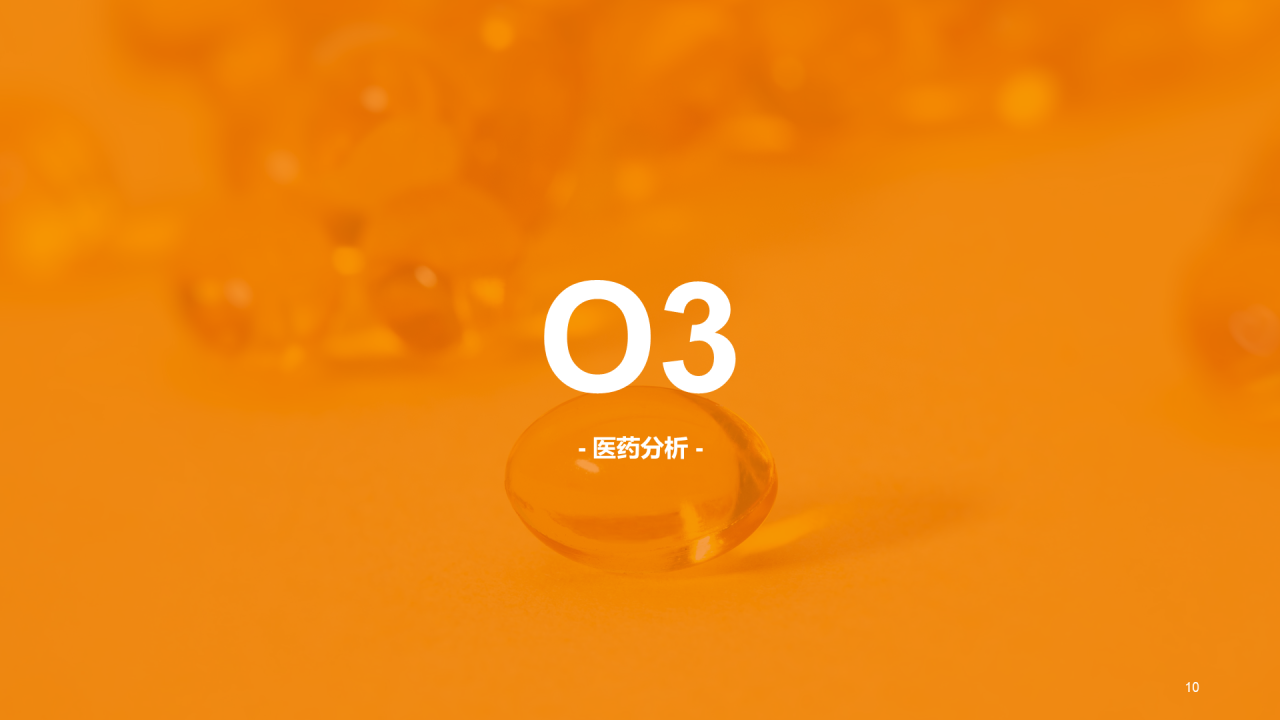 黄色简约医保医药市场分析PPT案例