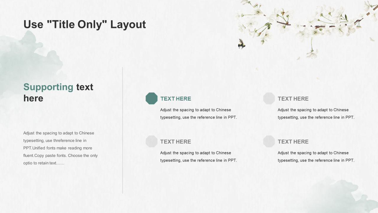 蓝色复古国风语文课堂培训课件PPT模板
