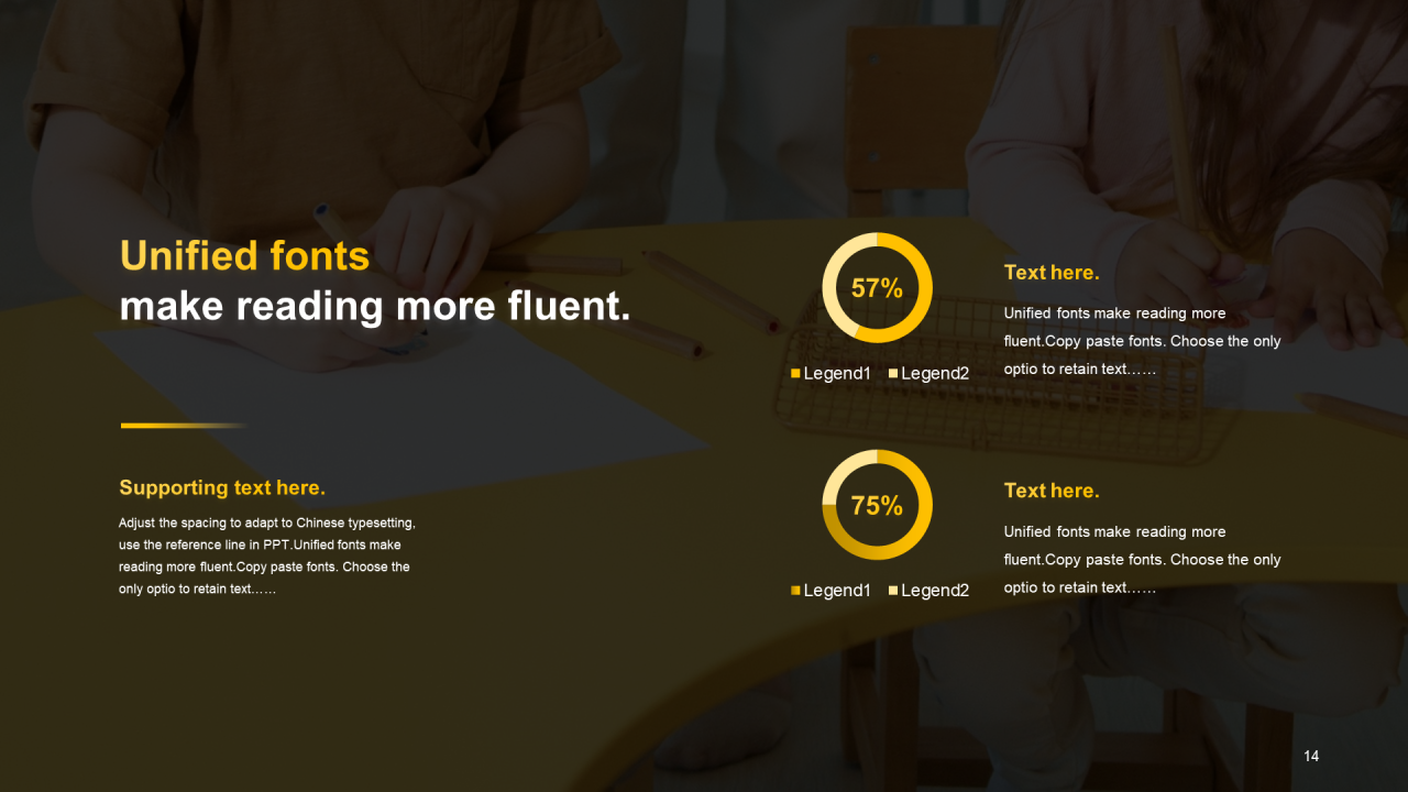 黄色简约教育培训课件PPT案例