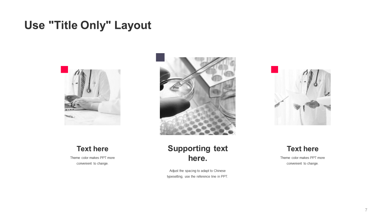 白色商务生物医疗年终总结PPT案例