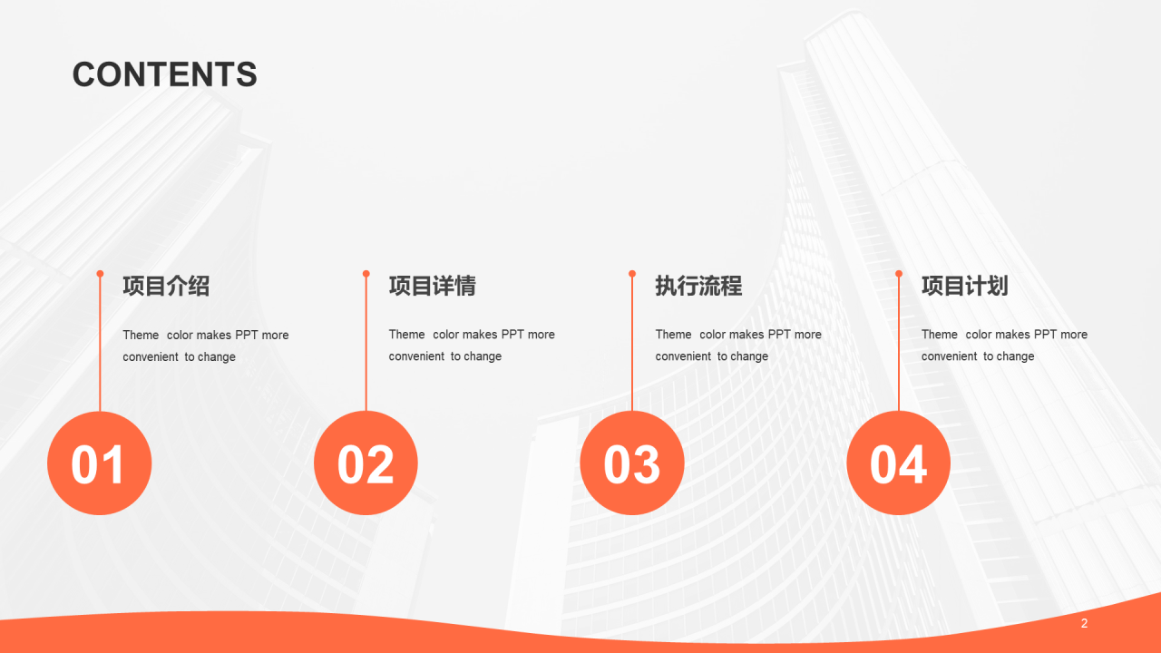 简约商务高校企业通用PPT模板