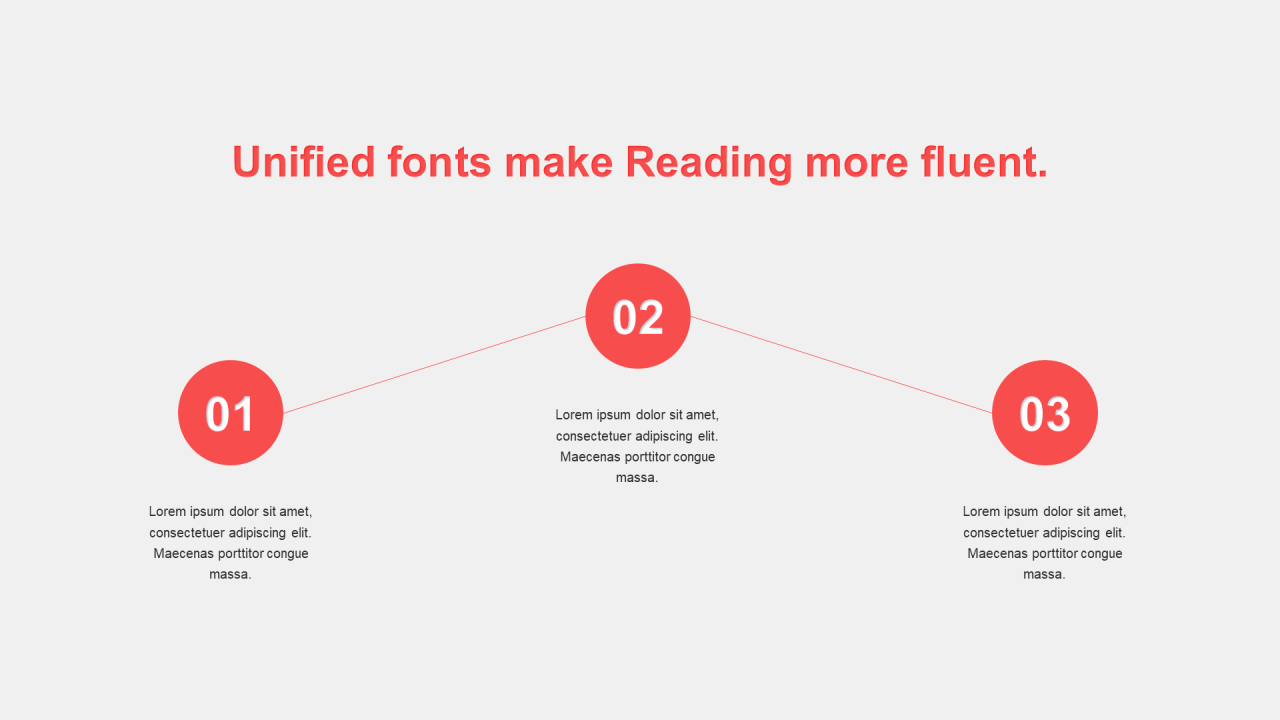单色阴影3项PPT流程