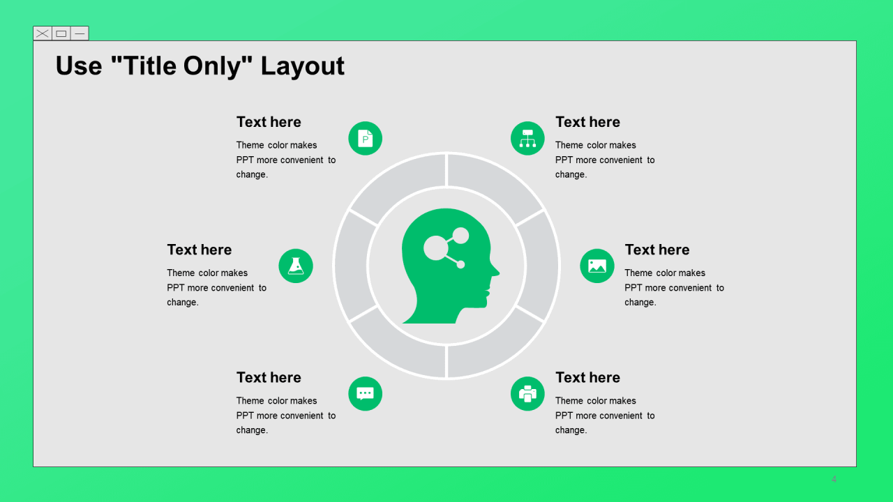 灰色简约品牌营销绿色PPT案例