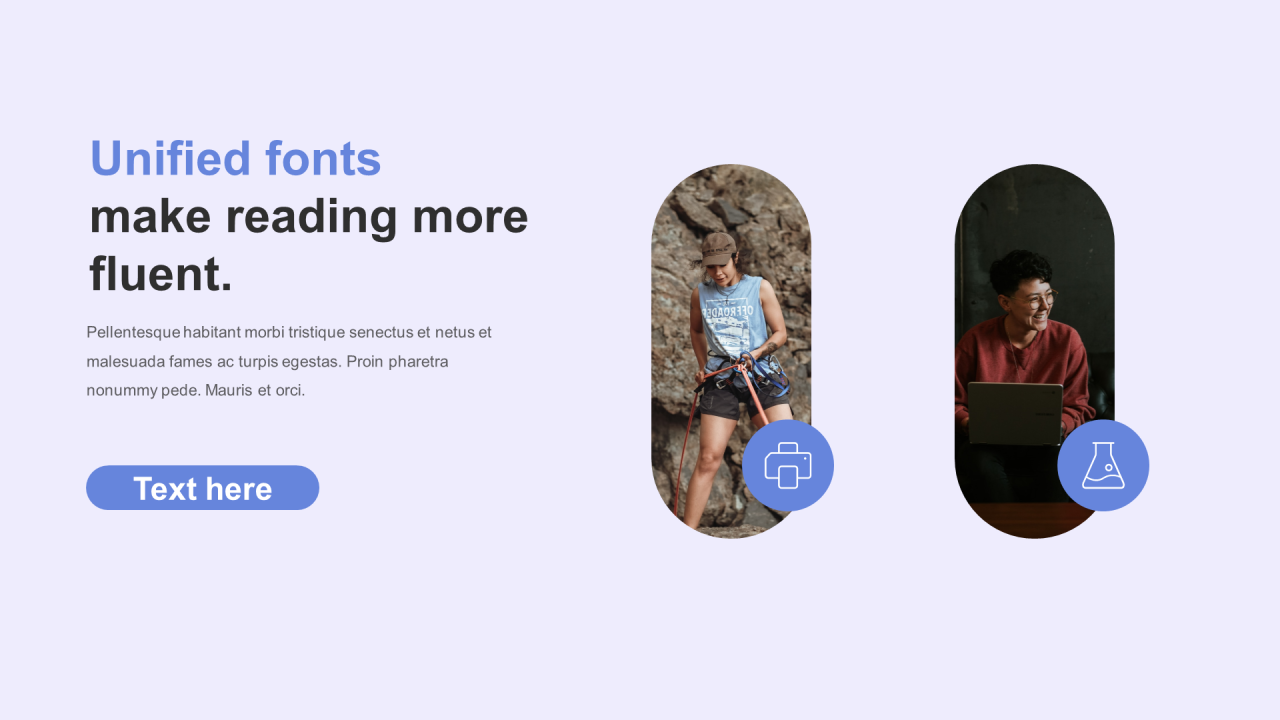 蓝色简约扁平培训PPT案例