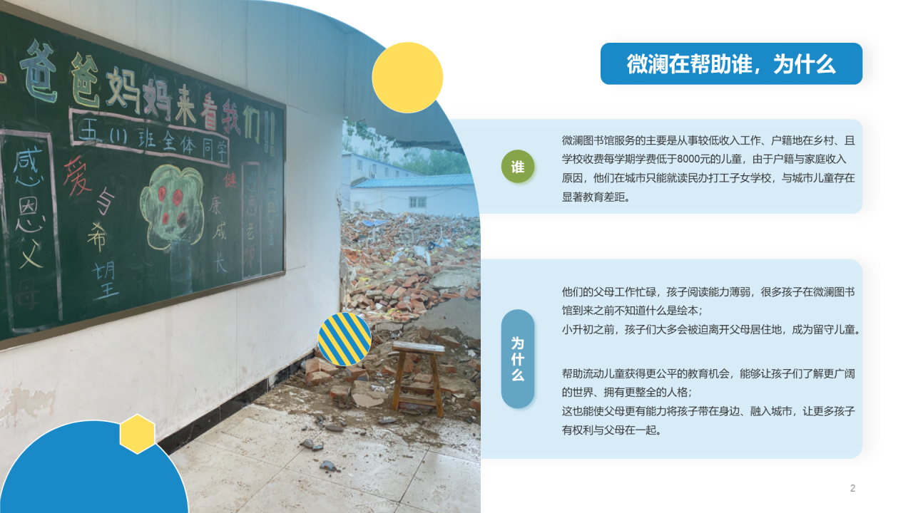 【新公民】流动儿童教育计划PPT介绍