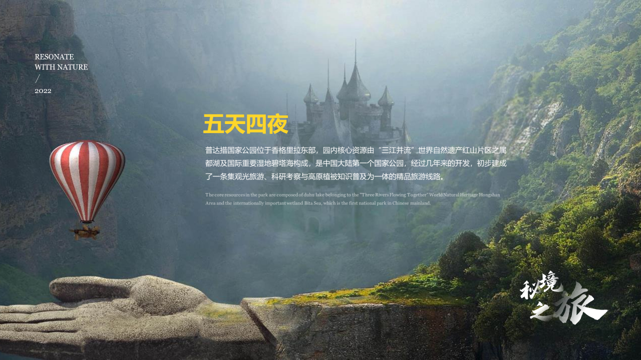 创意平滑动画旅游主题PPT