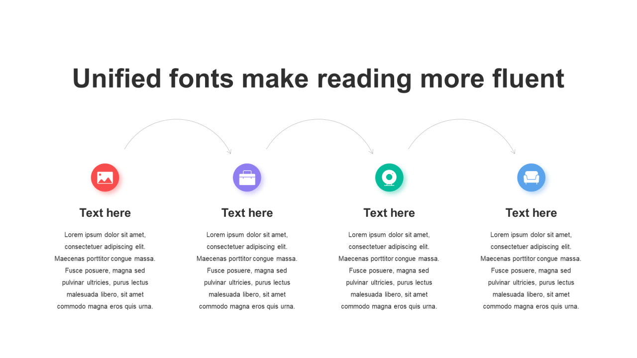 多色阴影3项PPT关系