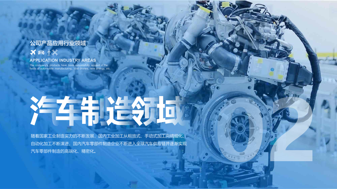 蓝色创意公司产品应用行业领域报告