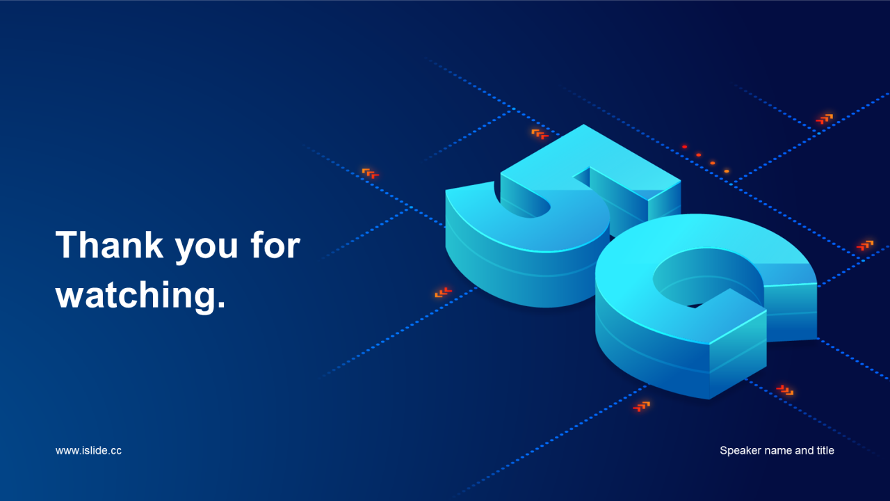 蓝色科技it互联PPT市场营销案例