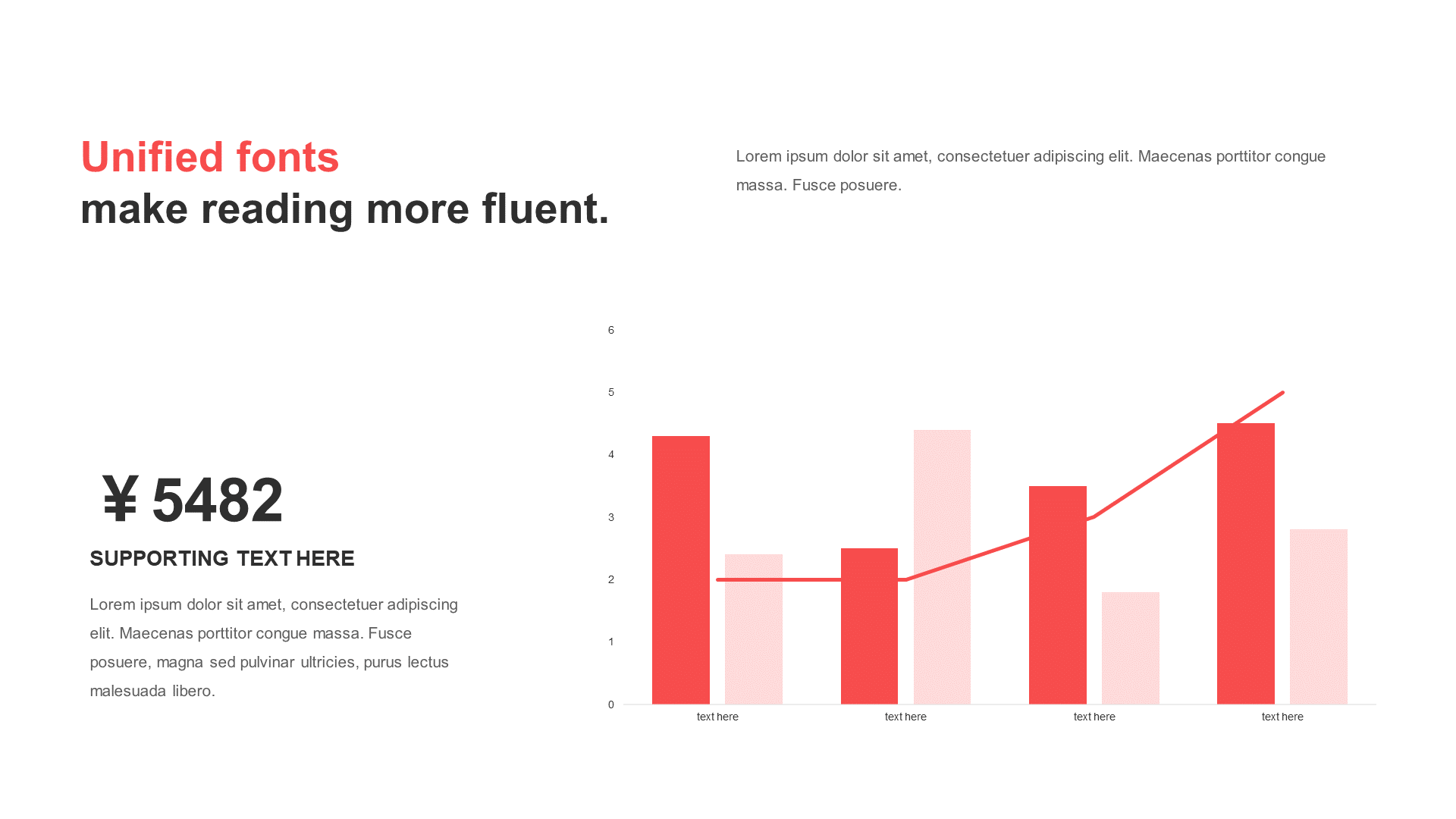 红色扁平PPT组合图