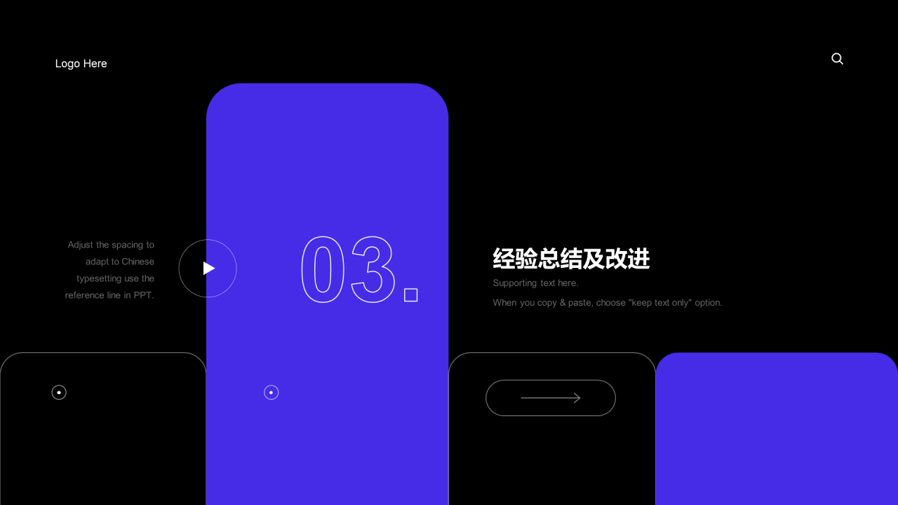 黑色简约年度工作总结通用PPT汇报