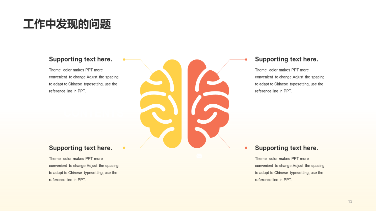 黄色创意竞聘述职通用PPT模板