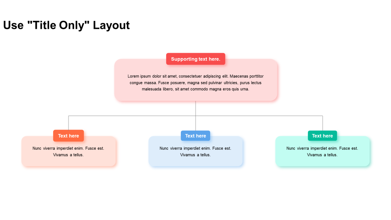 多色阴影3项PPT层次
