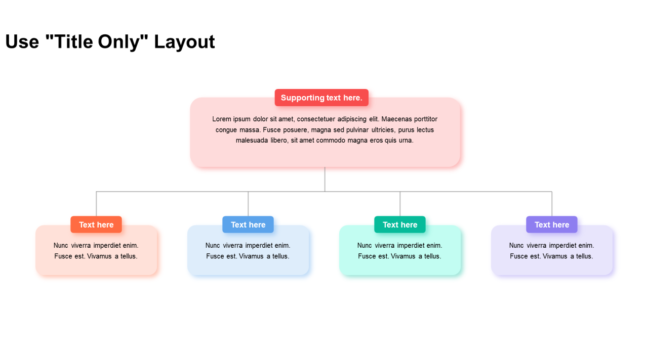 多色阴影3项PPT层次