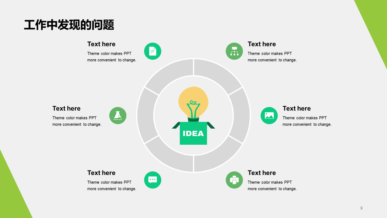 绿色简约环境科研研究报告PPT模板