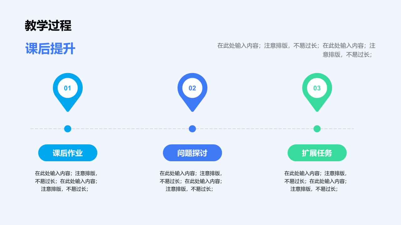 蓝色信息化教学设计PPT模板