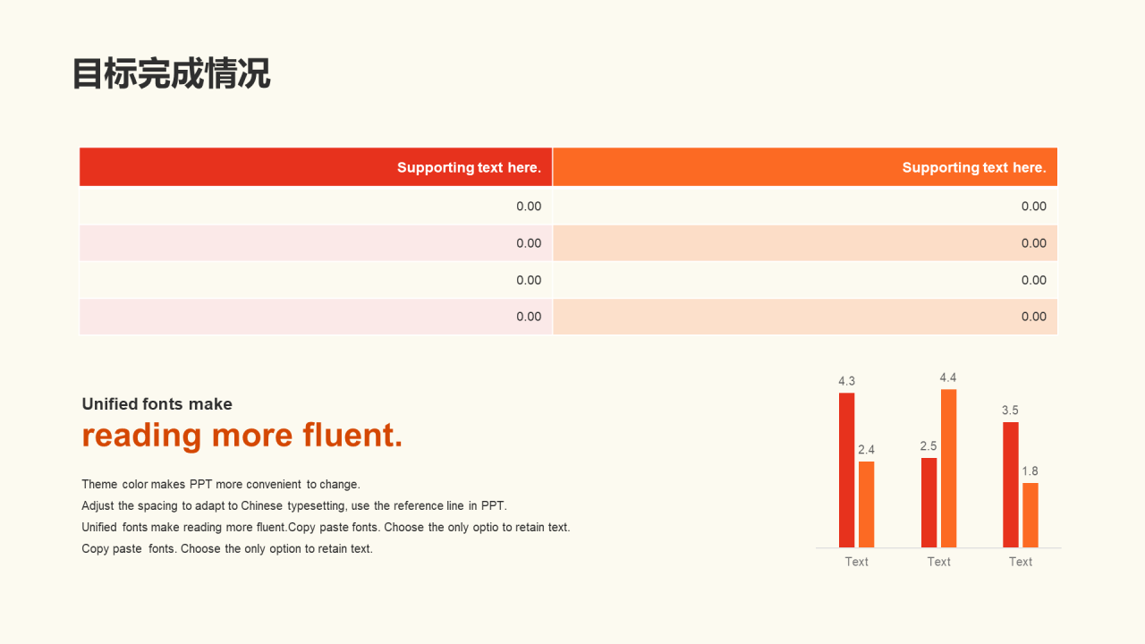 红色党政部门年度工作总结PPT主题