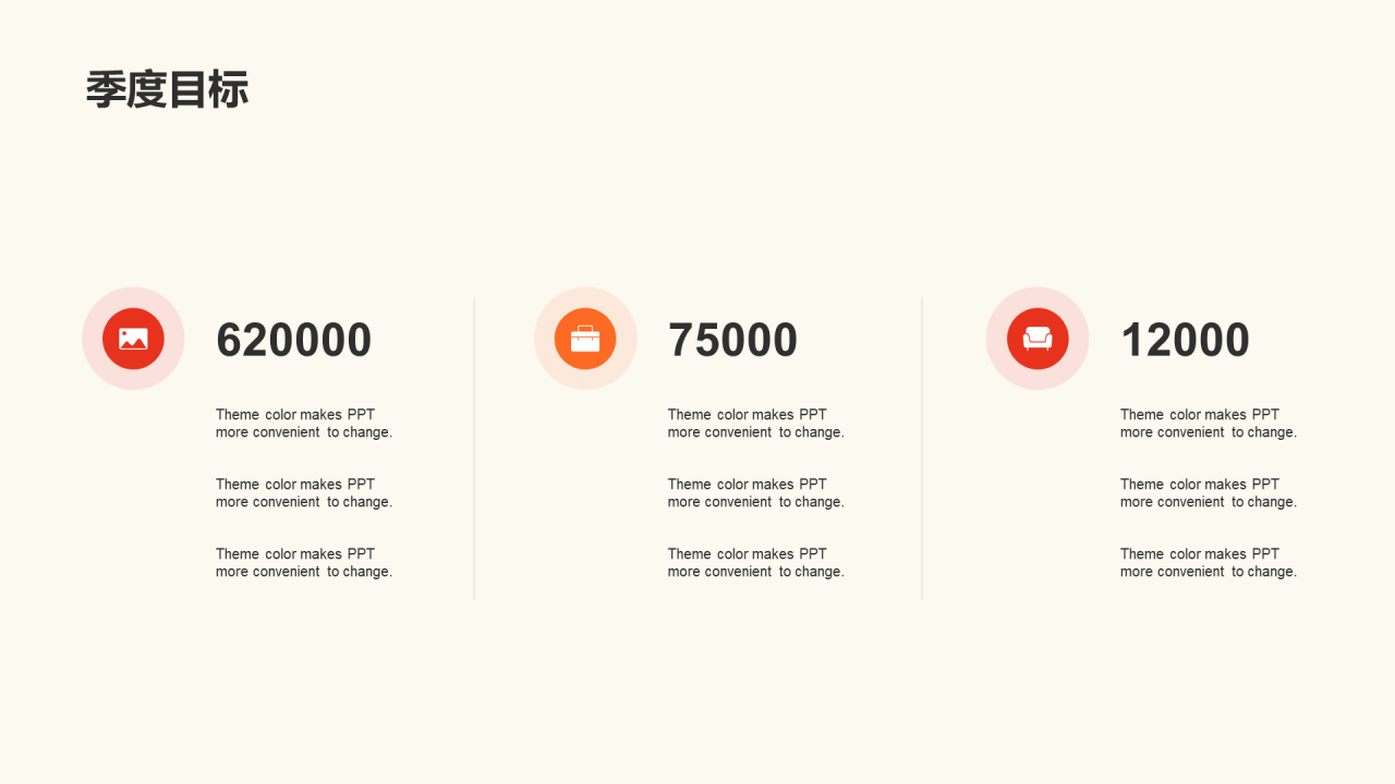 红色党政部门年度工作总结PPT主题