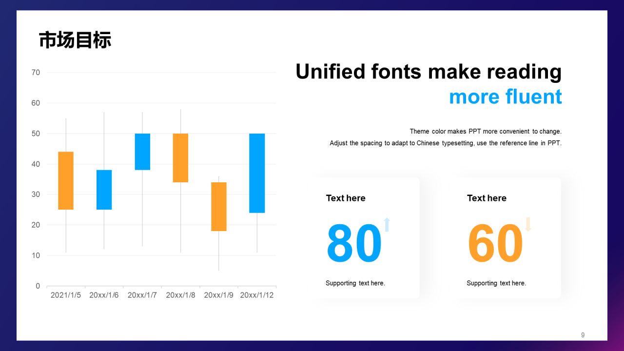 蓝色科技IT互联网行业市场营销PPT模板