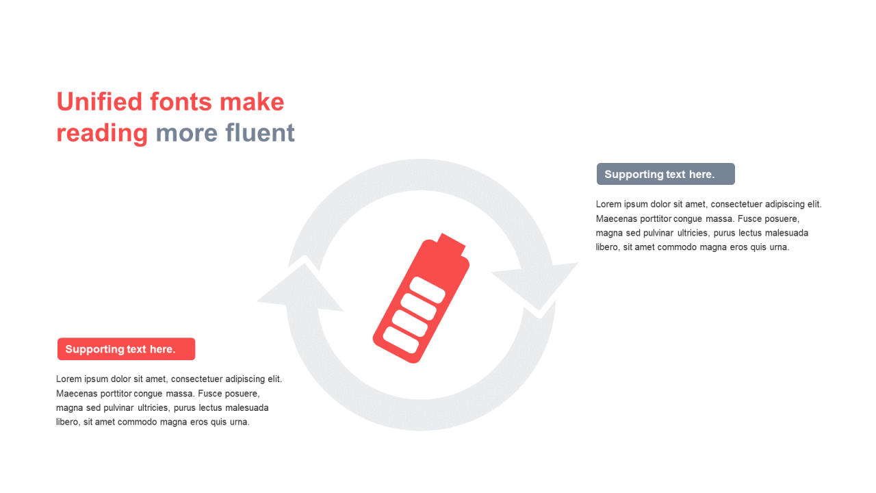 单色扁平2项PPT循环