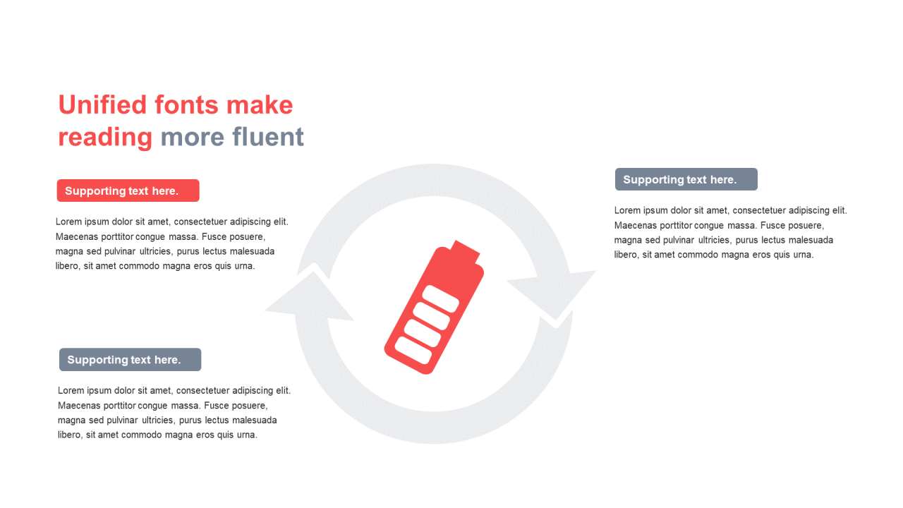 单色扁平2项PPT循环