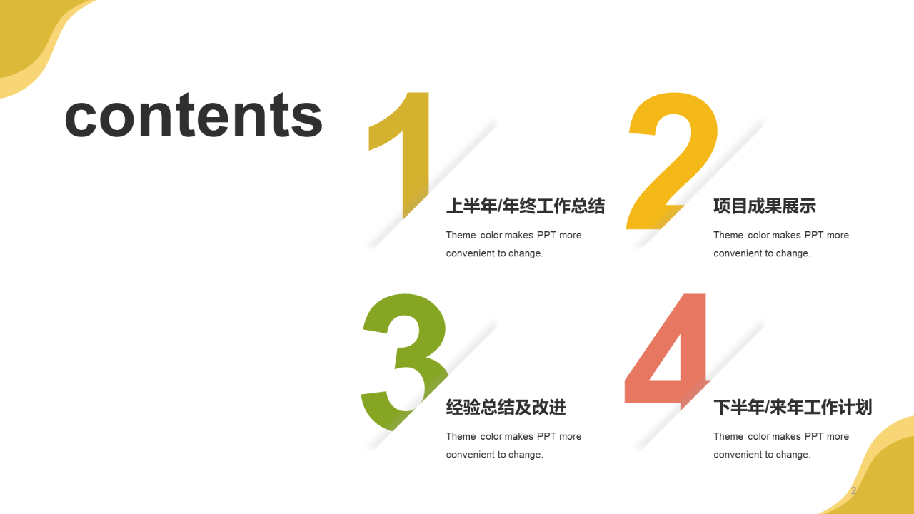 黄色插画电力行业能源工作总结PPT模板