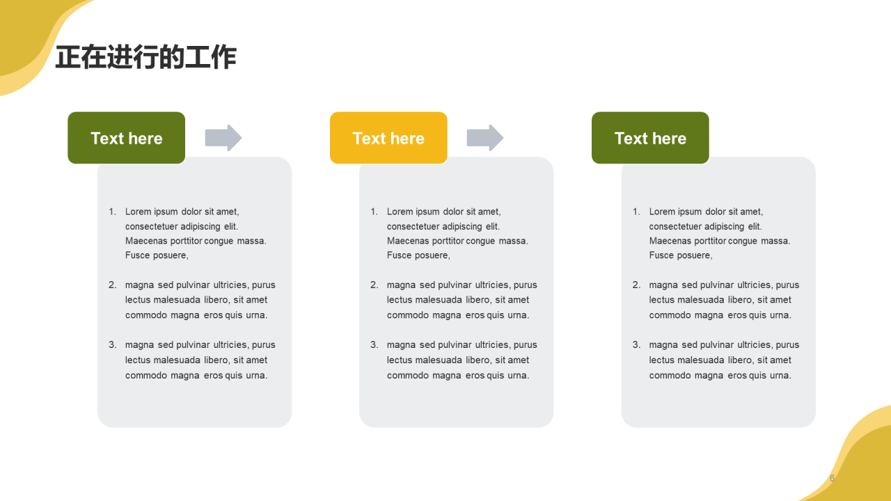 黄色插画电力行业能源工作总结PPT模板
