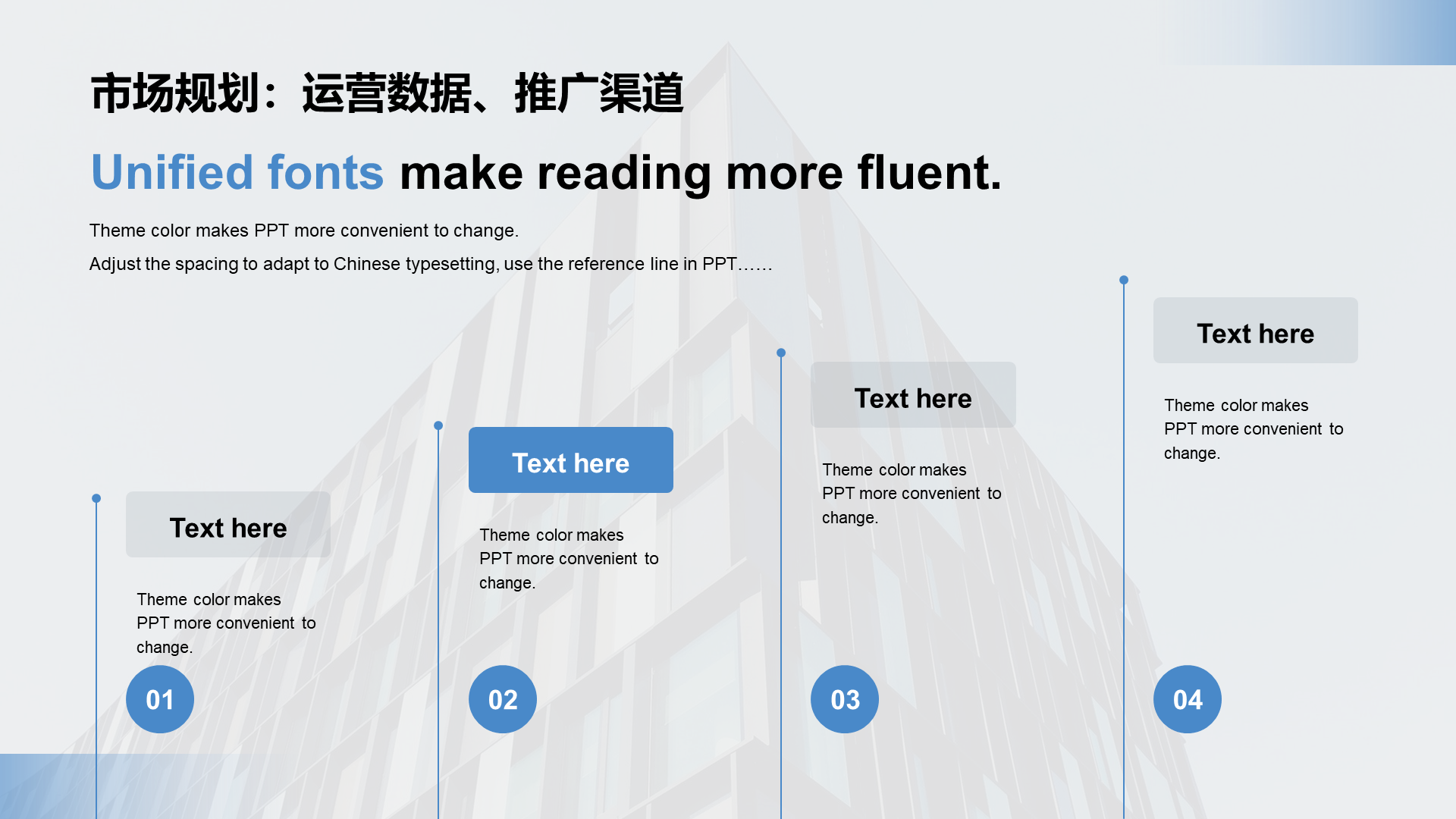 Blue business modern business financing plan PPT case