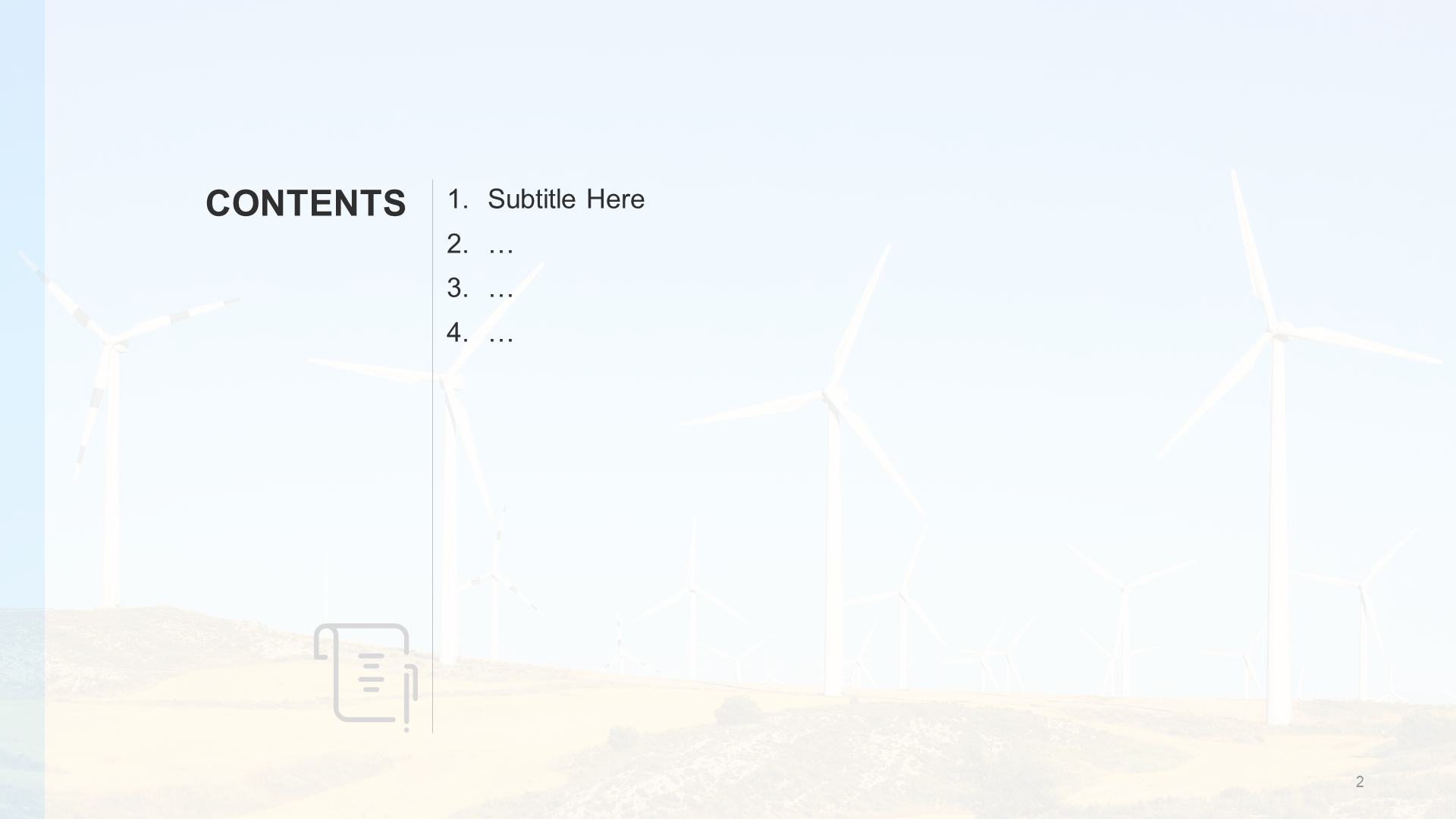 Blue business modern power PPT theme