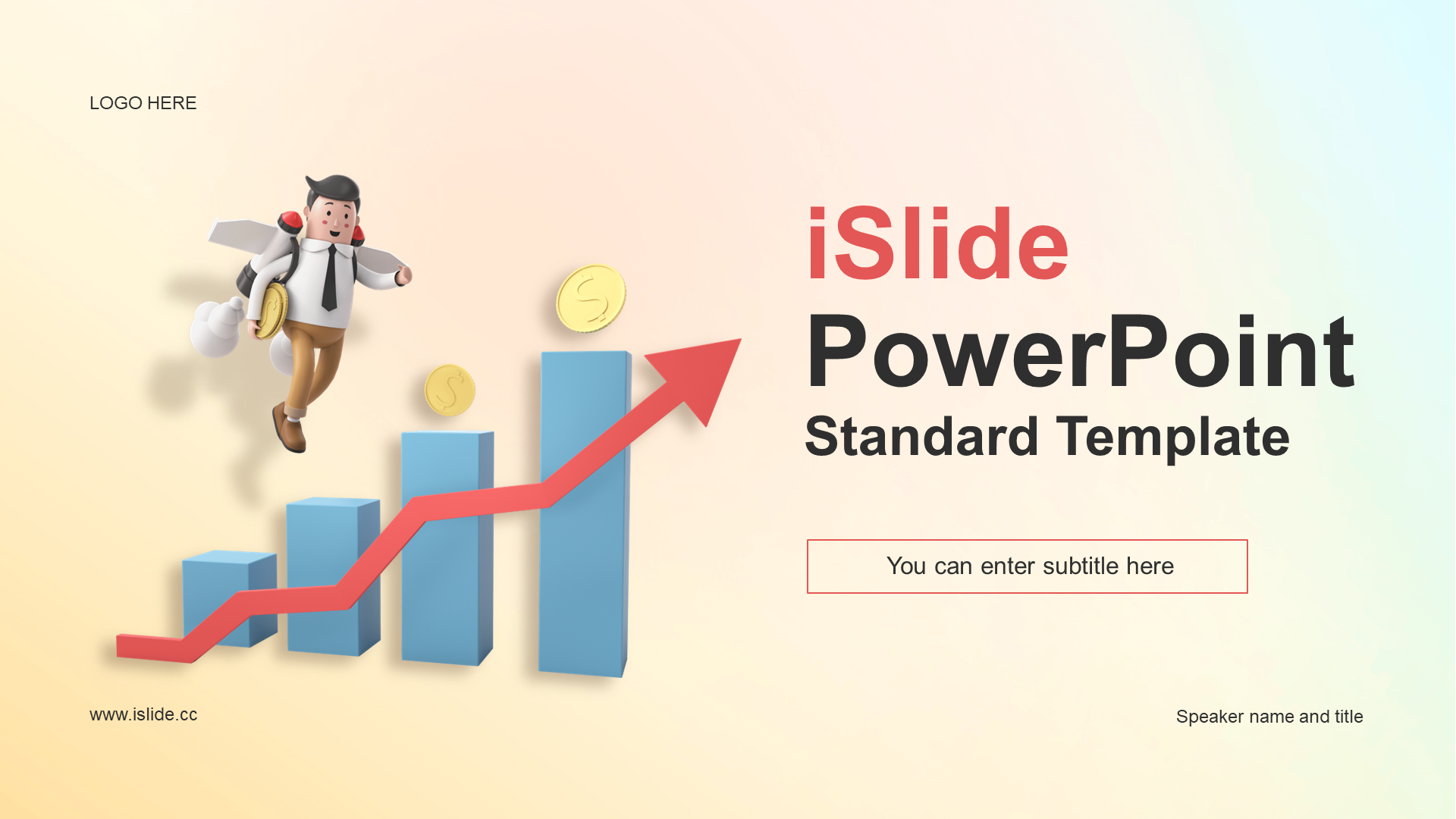Creative and cool financial business PPT theme