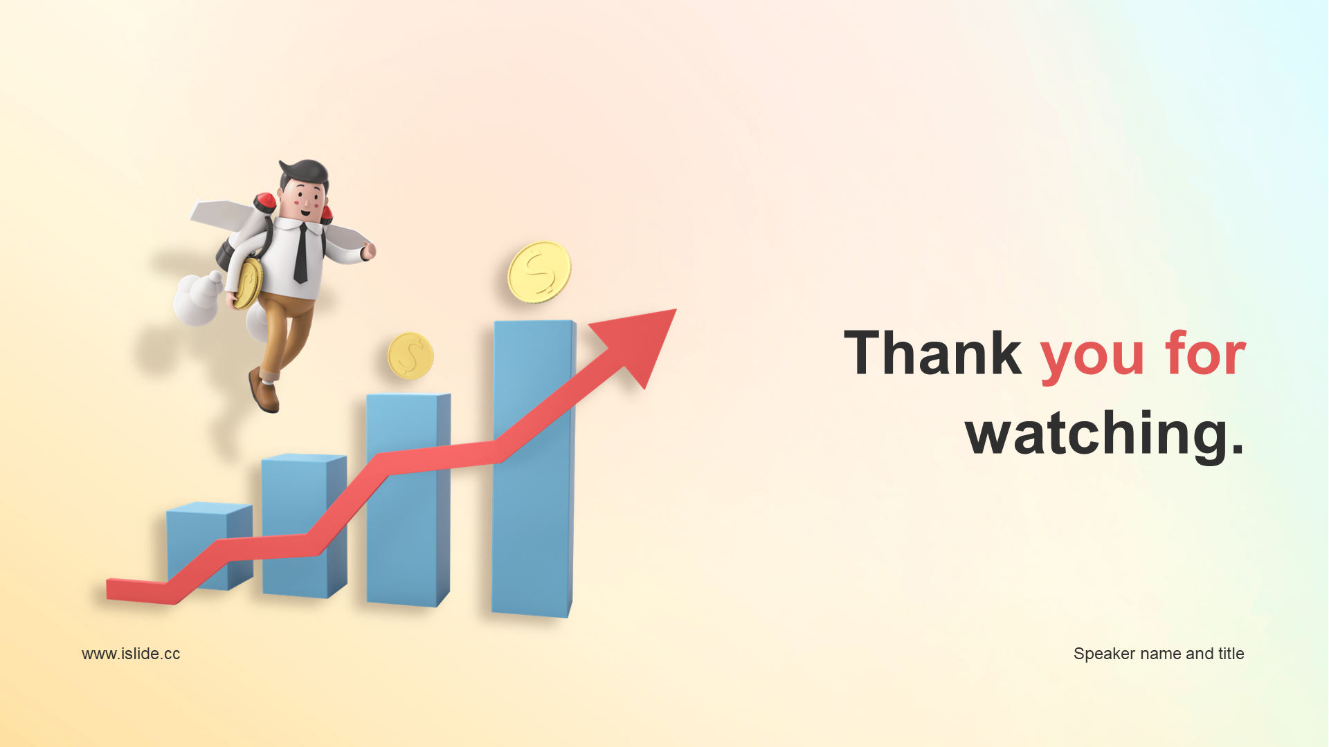 Creative and cool financial business PPT theme
