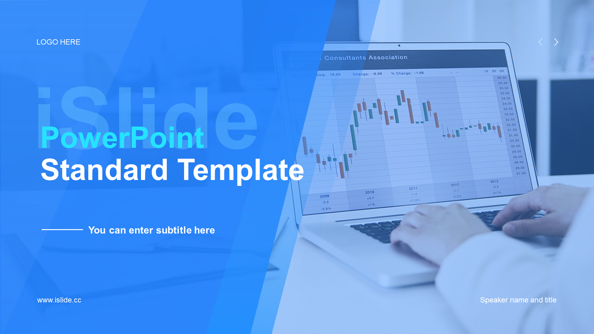 Blue modern business office work summary PPT theme