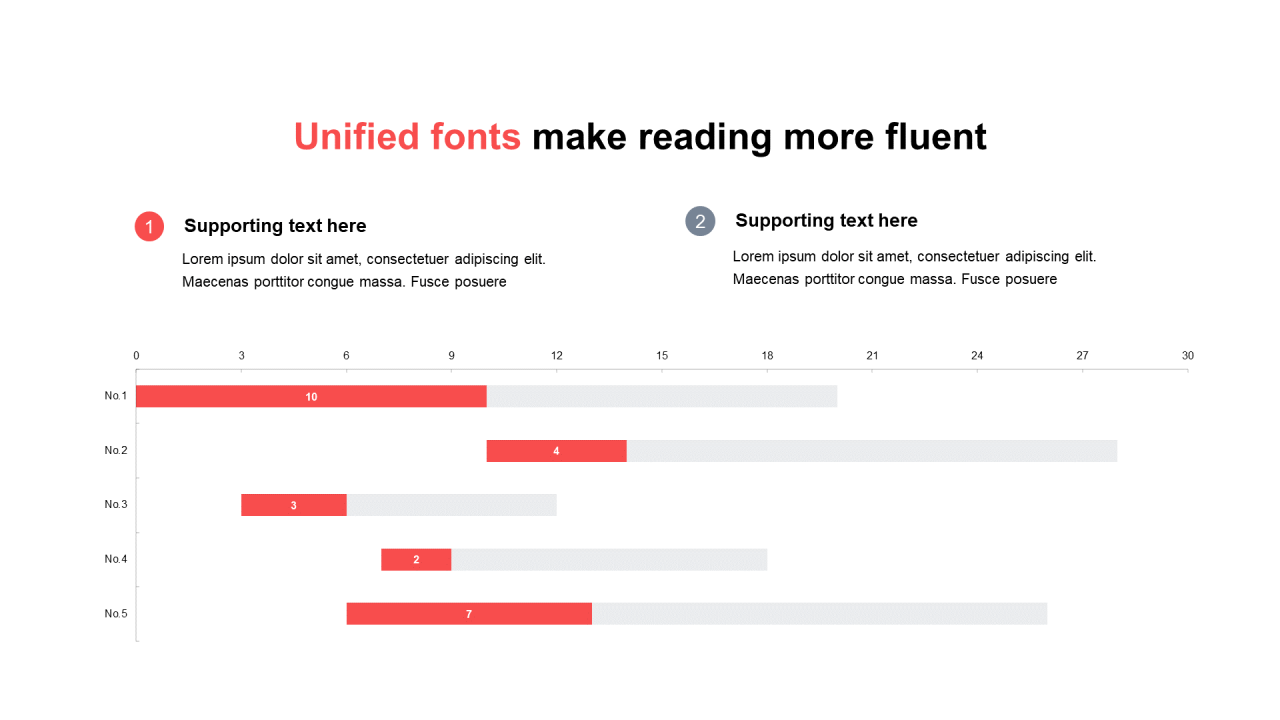 单色扁平PPT表格