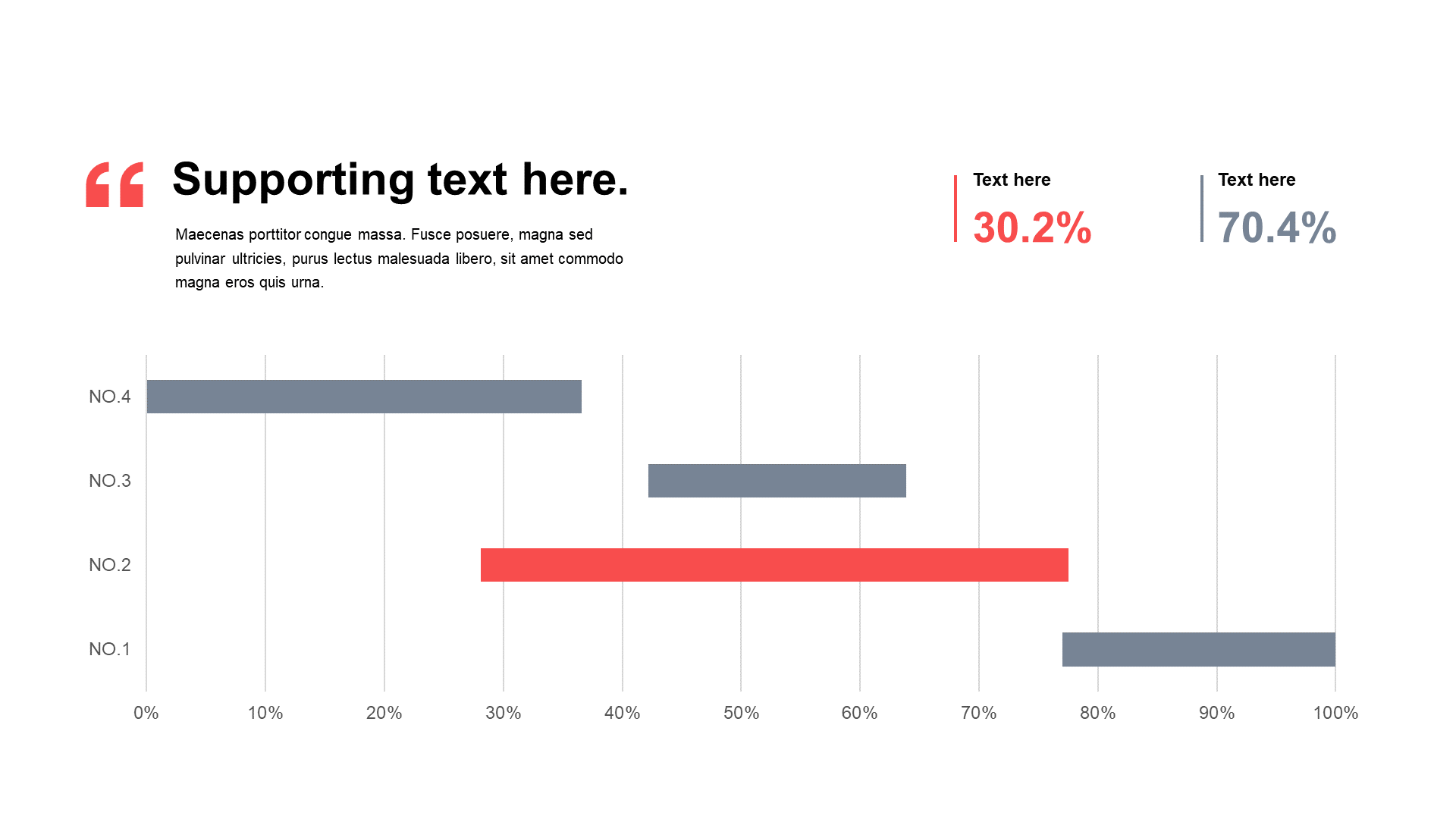 单色扁平PPT甘特图