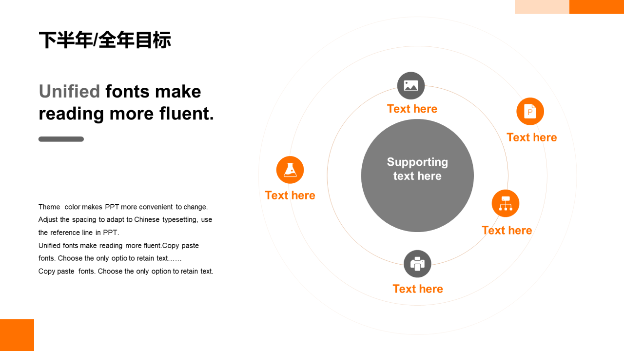 橙色现代商务海关运输工作总结PPT模板