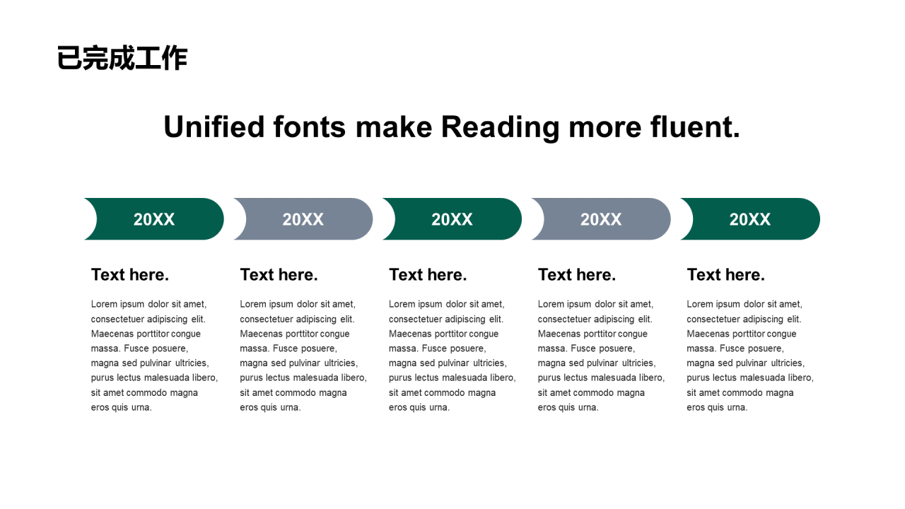 绿色现代商务化工行业工作总结PPT模板