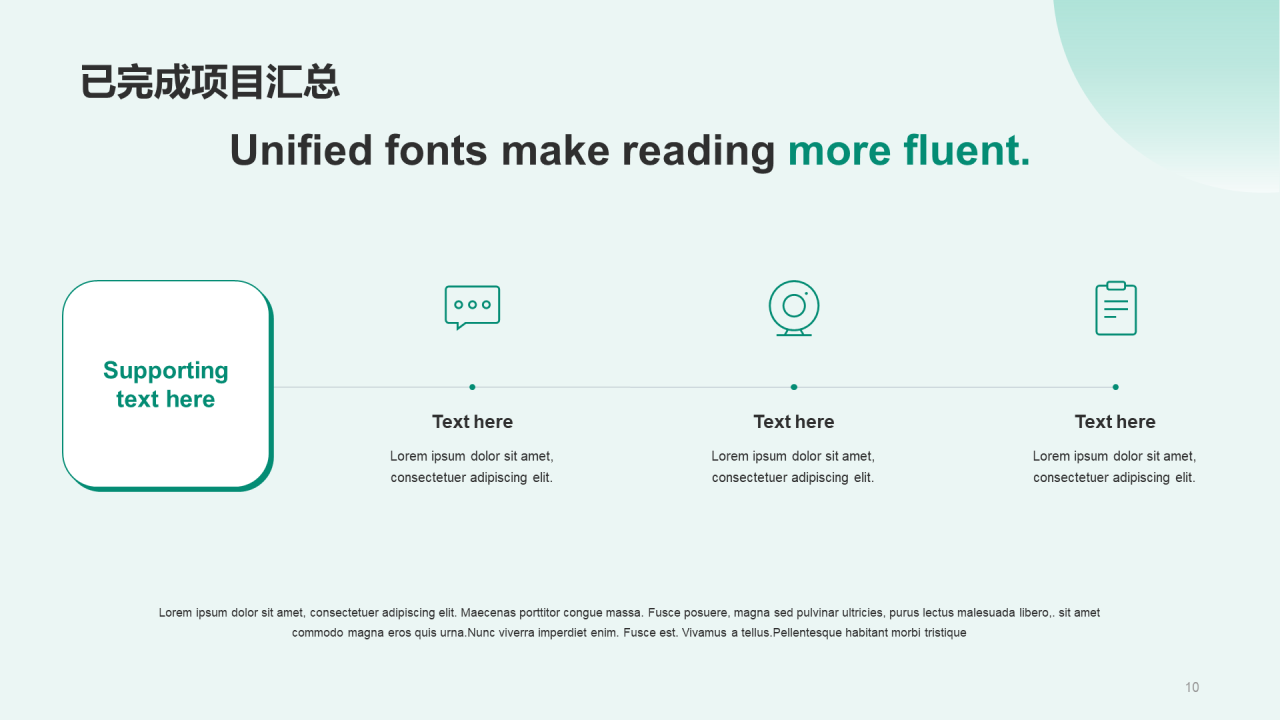绿色现代生物医疗工作总结PPT案例