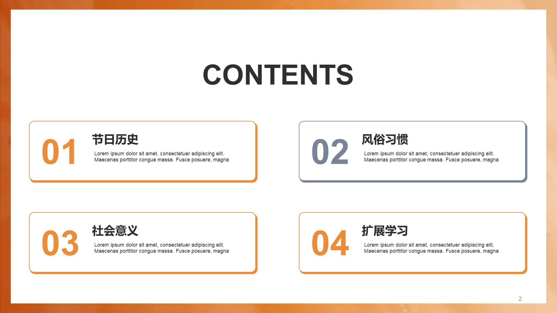 Thanksgiving to introduce the popular science PPT