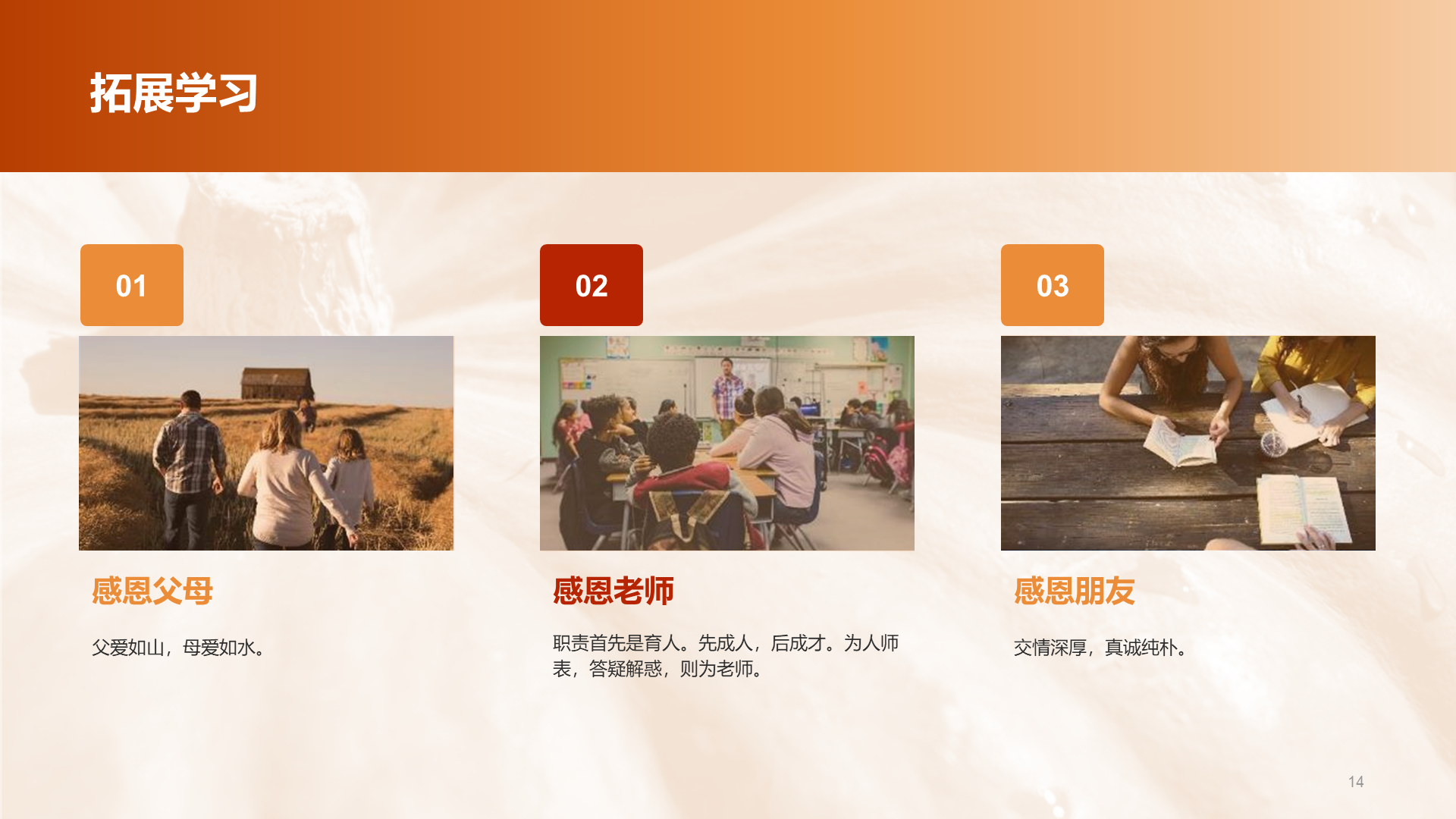 Thanksgiving to introduce the popular science PPT