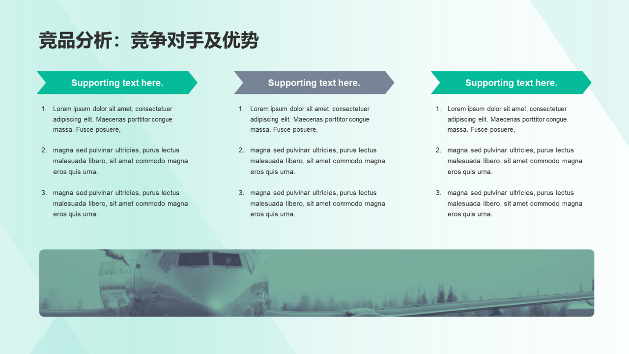 绿色商务现代交通运输商业计划书PPT案例