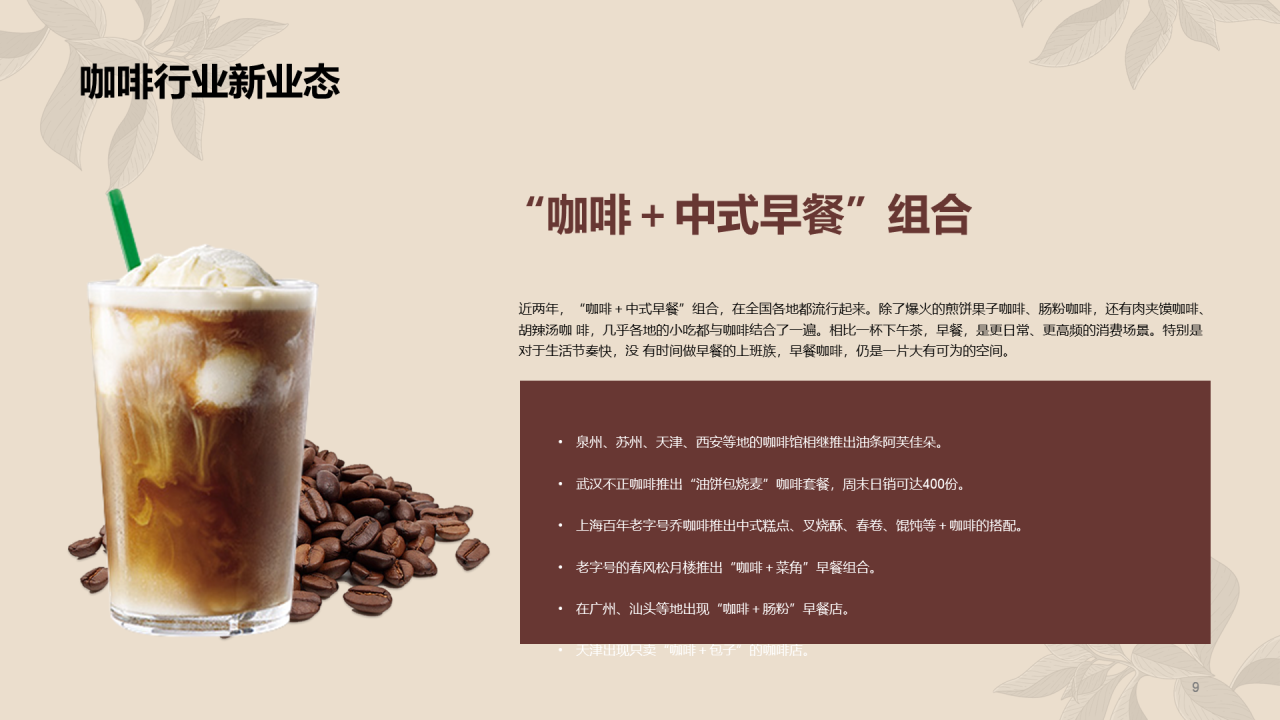 多色简约咖啡行业研究报告PPT案例