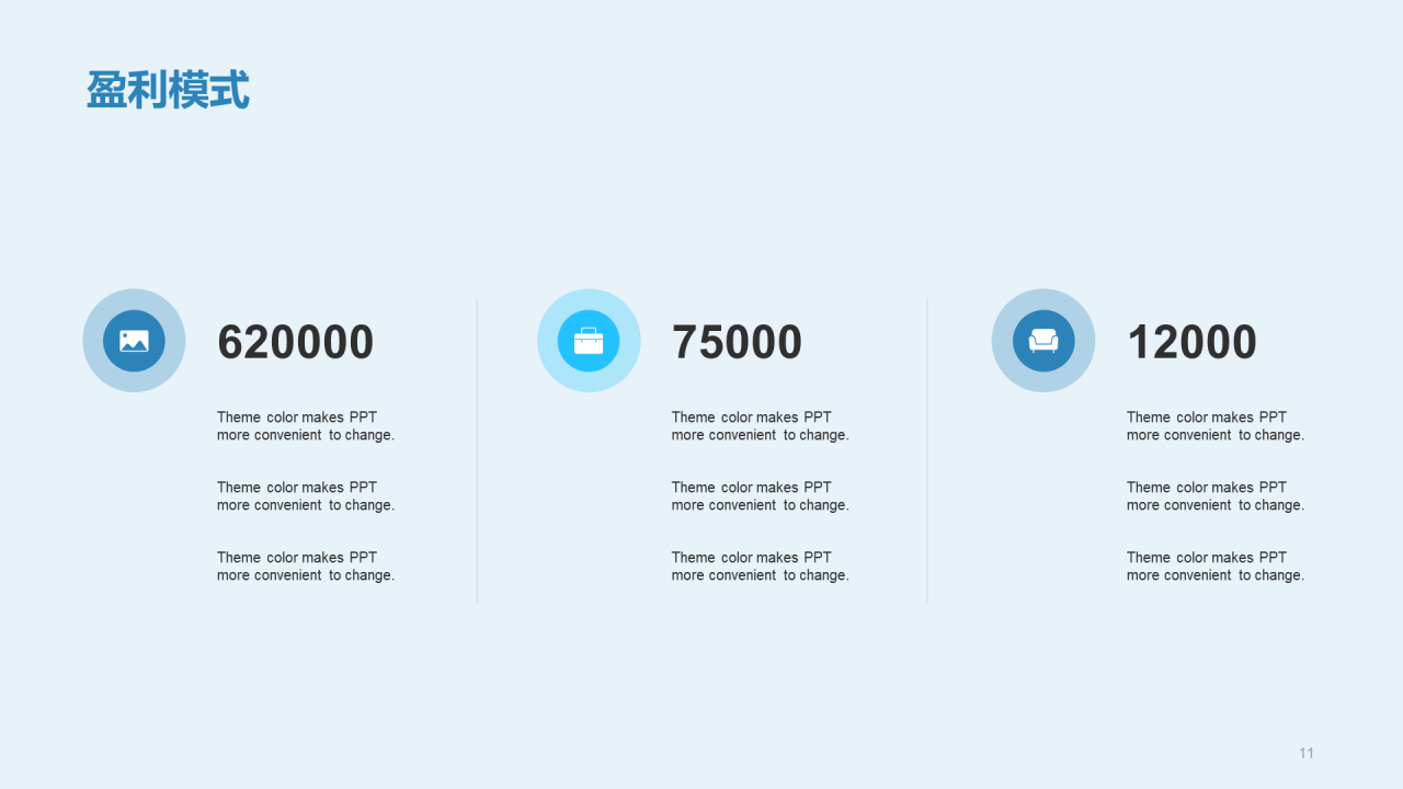 蓝色插画数据金融安全市场营销PPT案例
