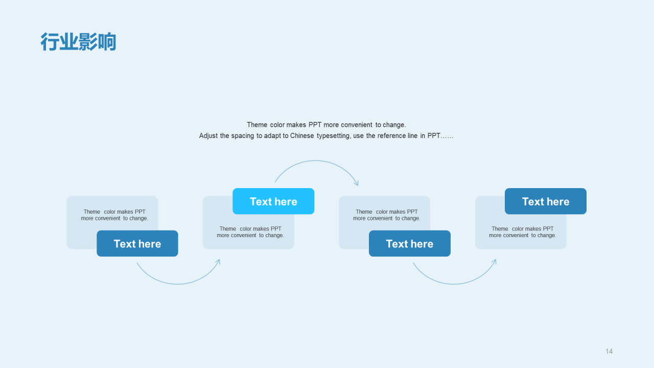 蓝色插画数据金融安全市场营销PPT案例