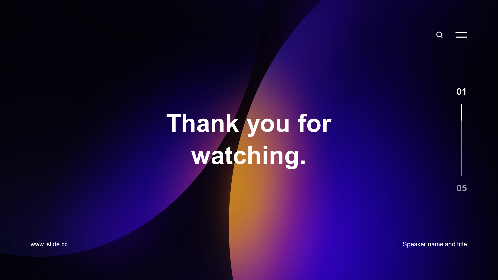 Blue and purple simple flat IT Internet competition presentation PPT theme