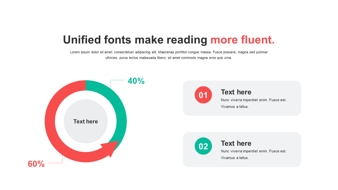 多色扁平PPT环形图