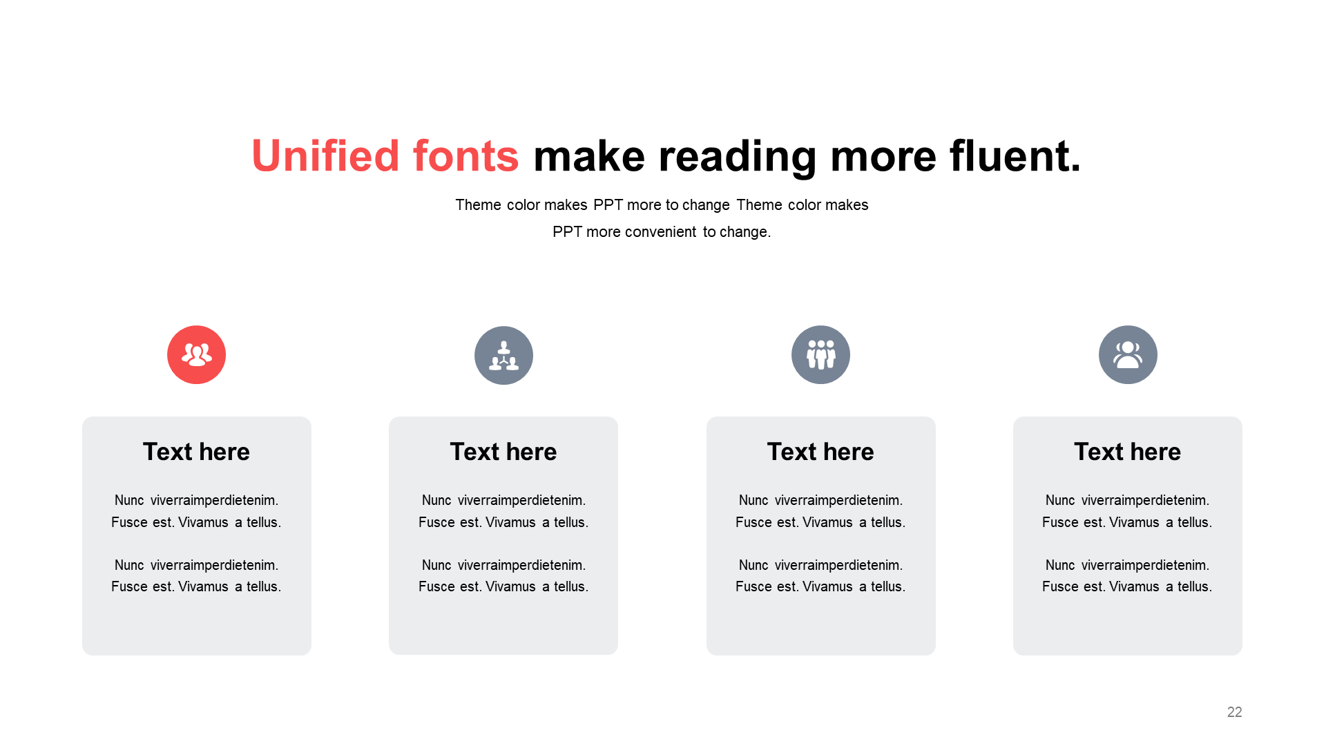 单色扁平3项PPT列表