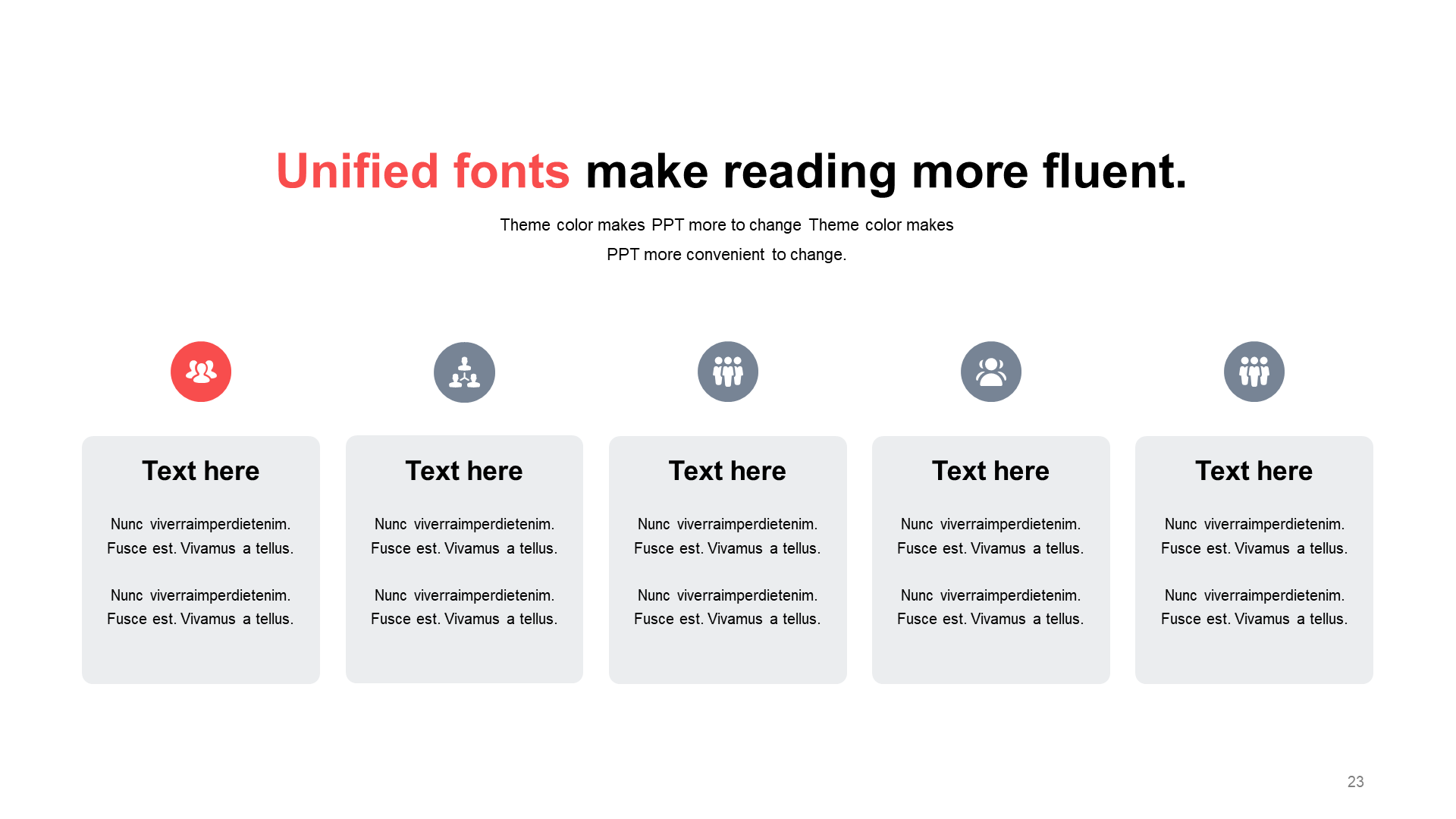 单色扁平3项PPT列表