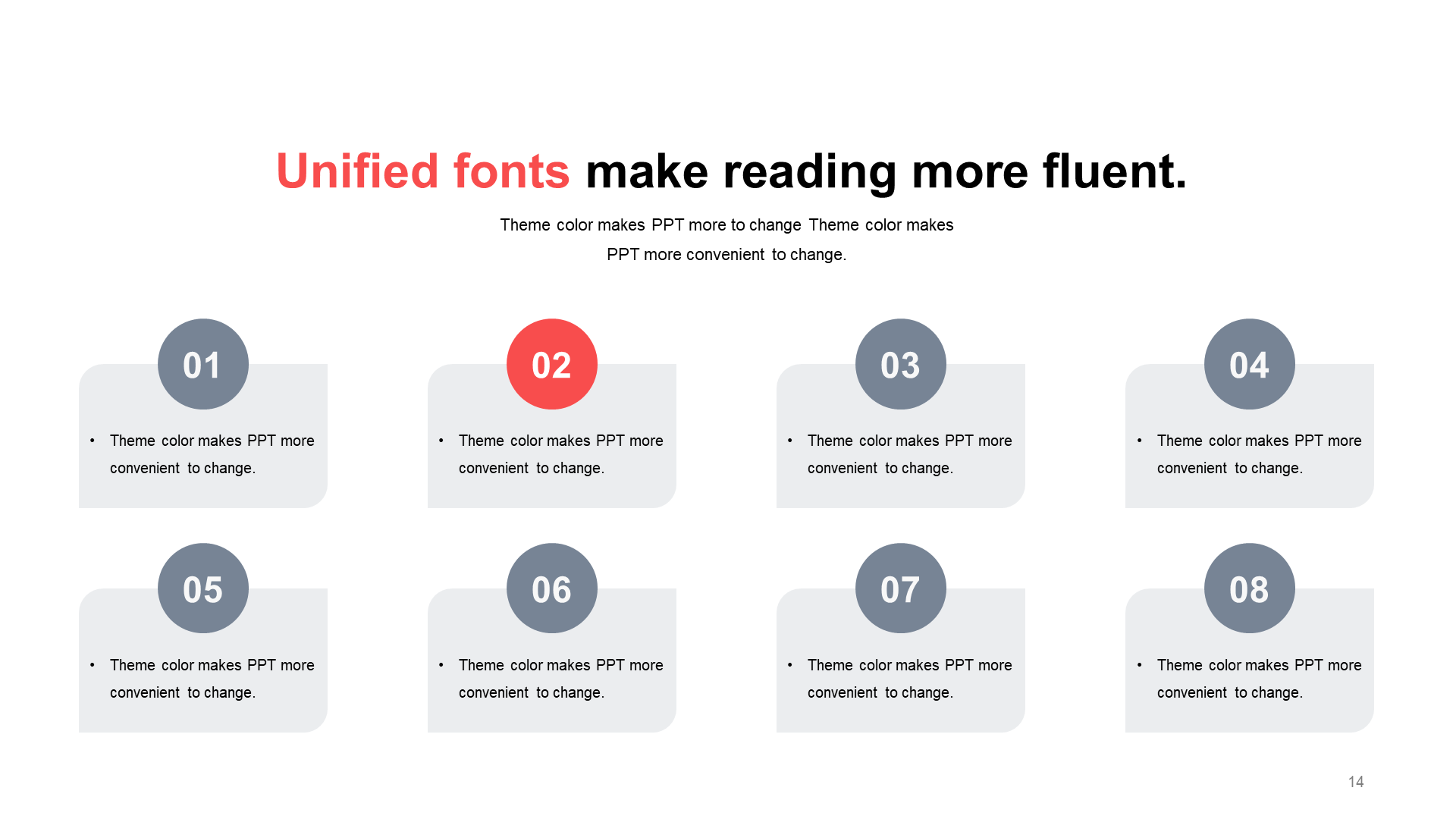 Monochrome flat 3 - item PPT list