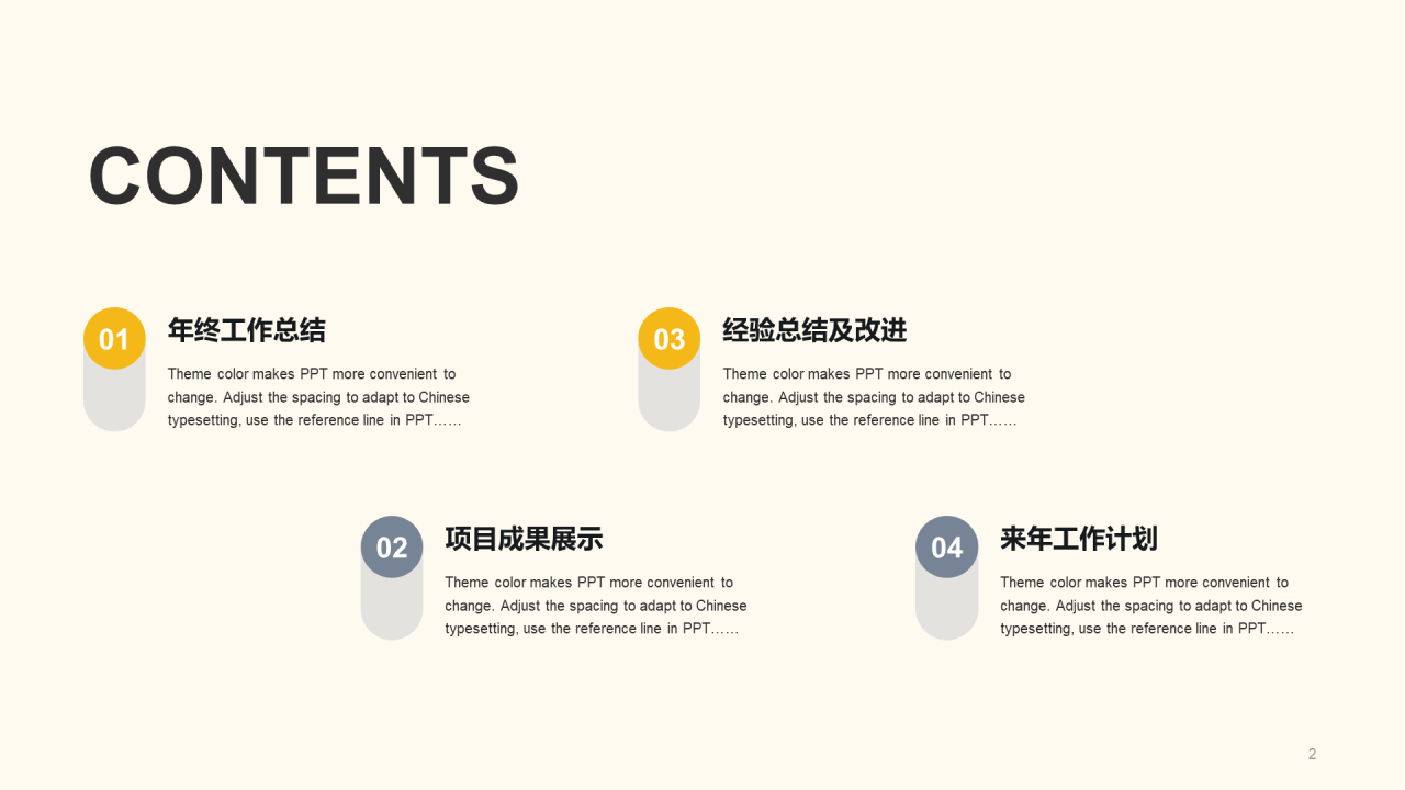 黄色金融年度工作总结PPT案例
