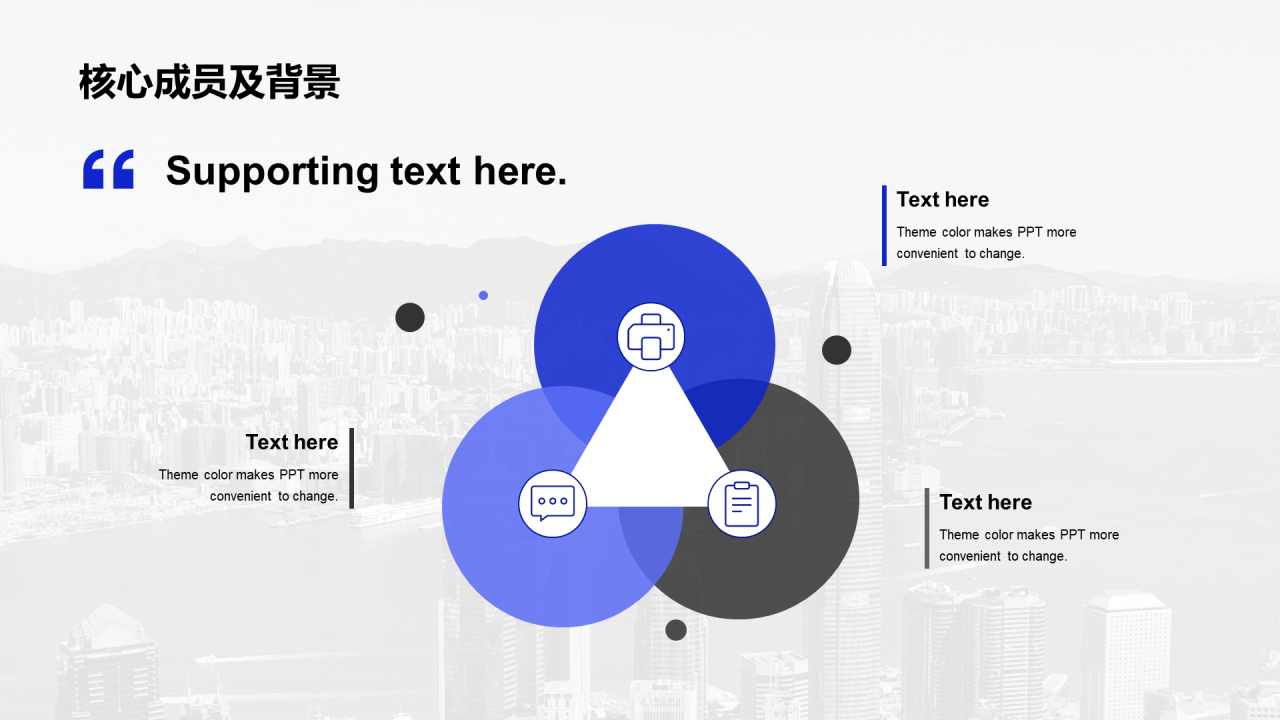蓝色现代商务建筑地产商业计划书PPT模板